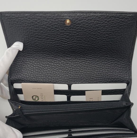 Brand New Gucci GG Black Leather Wallet - Picture 5 of 8